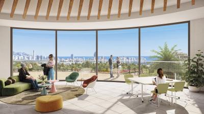 Serpentine, Lägenheter med Havsutsikt i Finestrat in España Casas